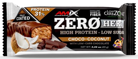 Proteiinipatukka Amix Zero Hero 31% Proteiinia 65g