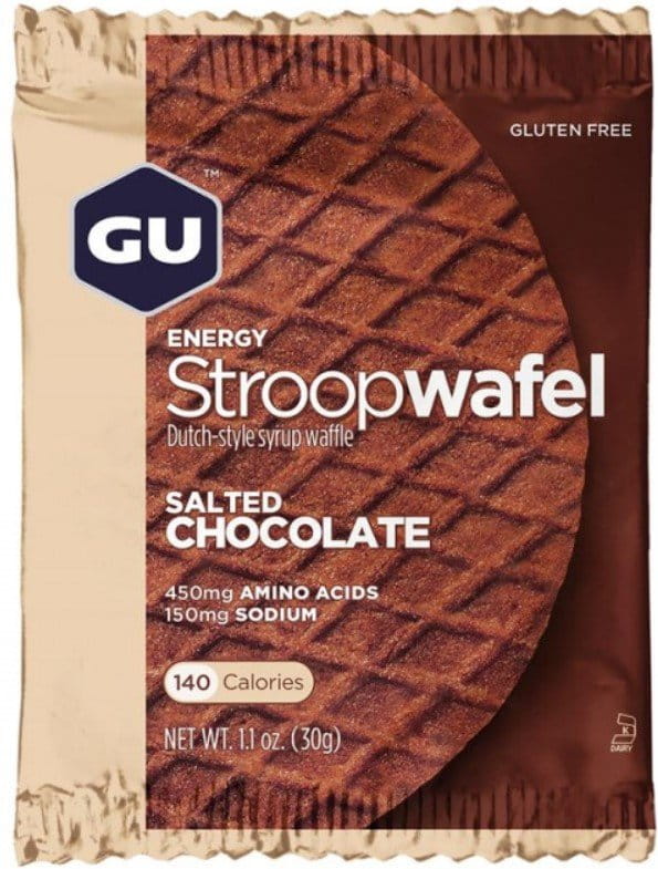 Proteiinipannukakkuja GU Energy Wafel Salted Chocolate