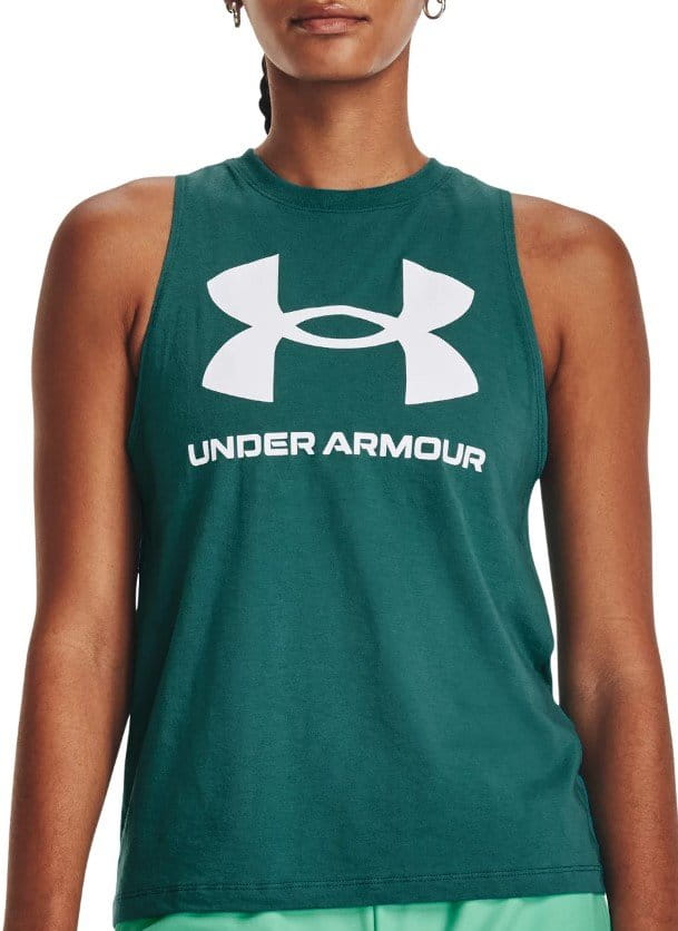 Toppi Under Armour UA LIVE SPORTSTYLE TANK-GRN