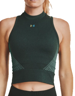 Toppi Under Armour UA Rush Seamless Crop Top-GRN