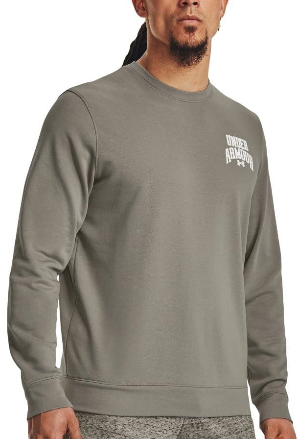 Collegepaidat Under Armour UA Rival Terry Graphic Crew-GRN
