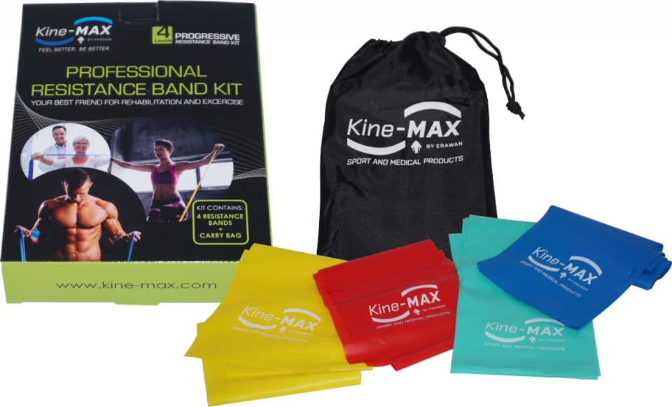 Vastuskuminauha Kine-MAX Professional Resistance Band Kit - Level 1-4