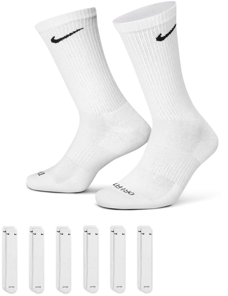 Sukat Nike Everyday Plus Cushioned Training Crew Socks (6 Pairs)