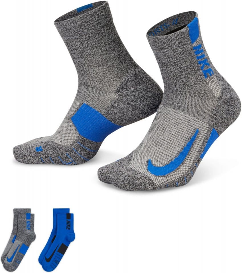 Sukat Nike Multiplier Running Ankle Socks (2 Pair)