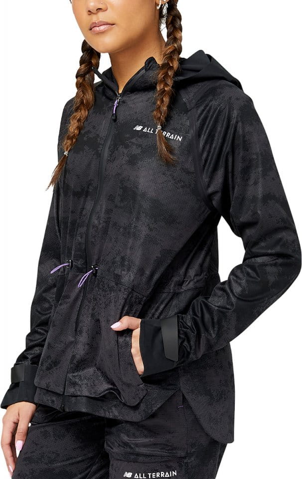 Hupullinen takki New Balance Impact Run AT Waterproof Jacket